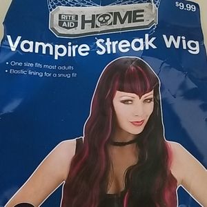 Adult wig vampire streak wig